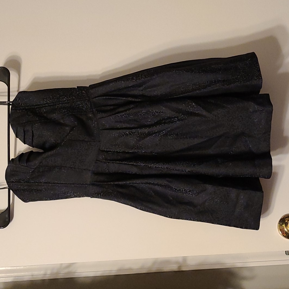 Strapless black dress